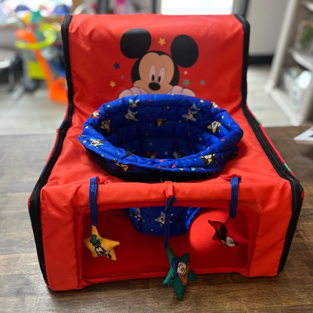 Disney Mickey Mouse Sit N Play Portable Activity Seat for Babies
